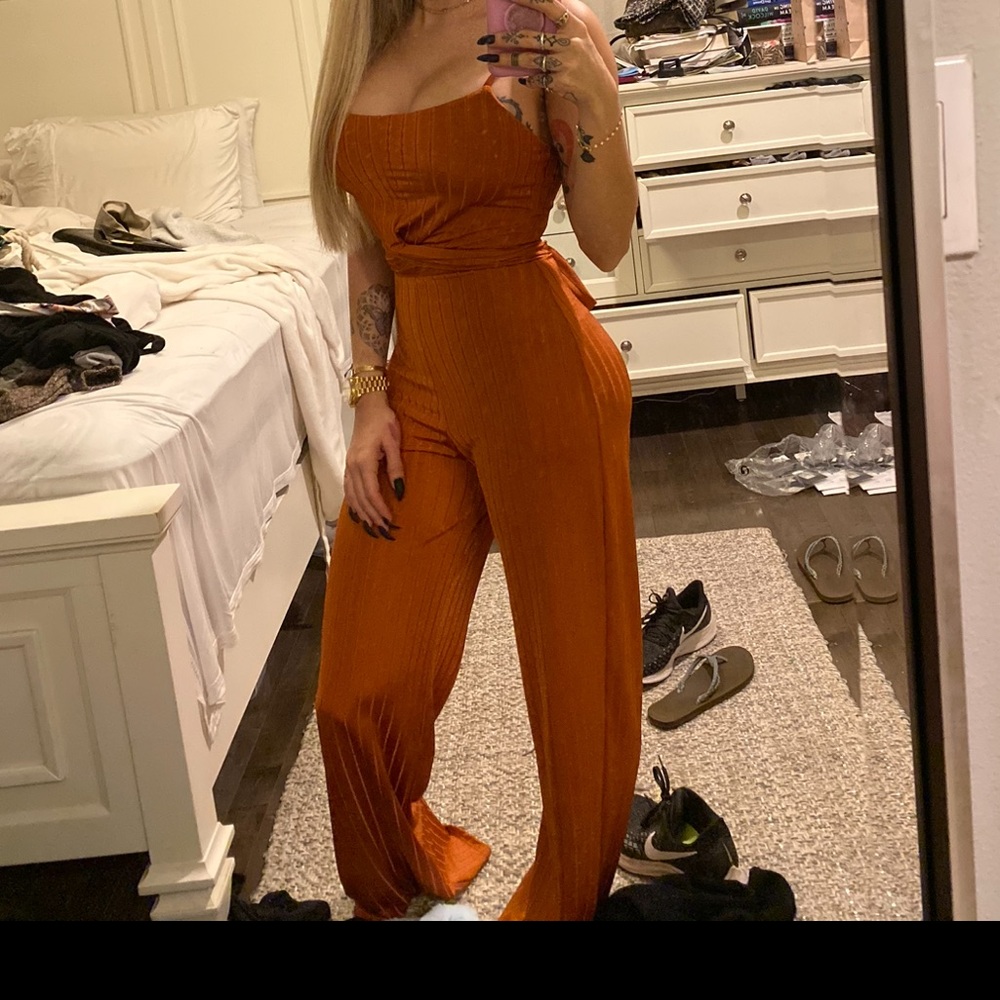 Rust jumpsuit